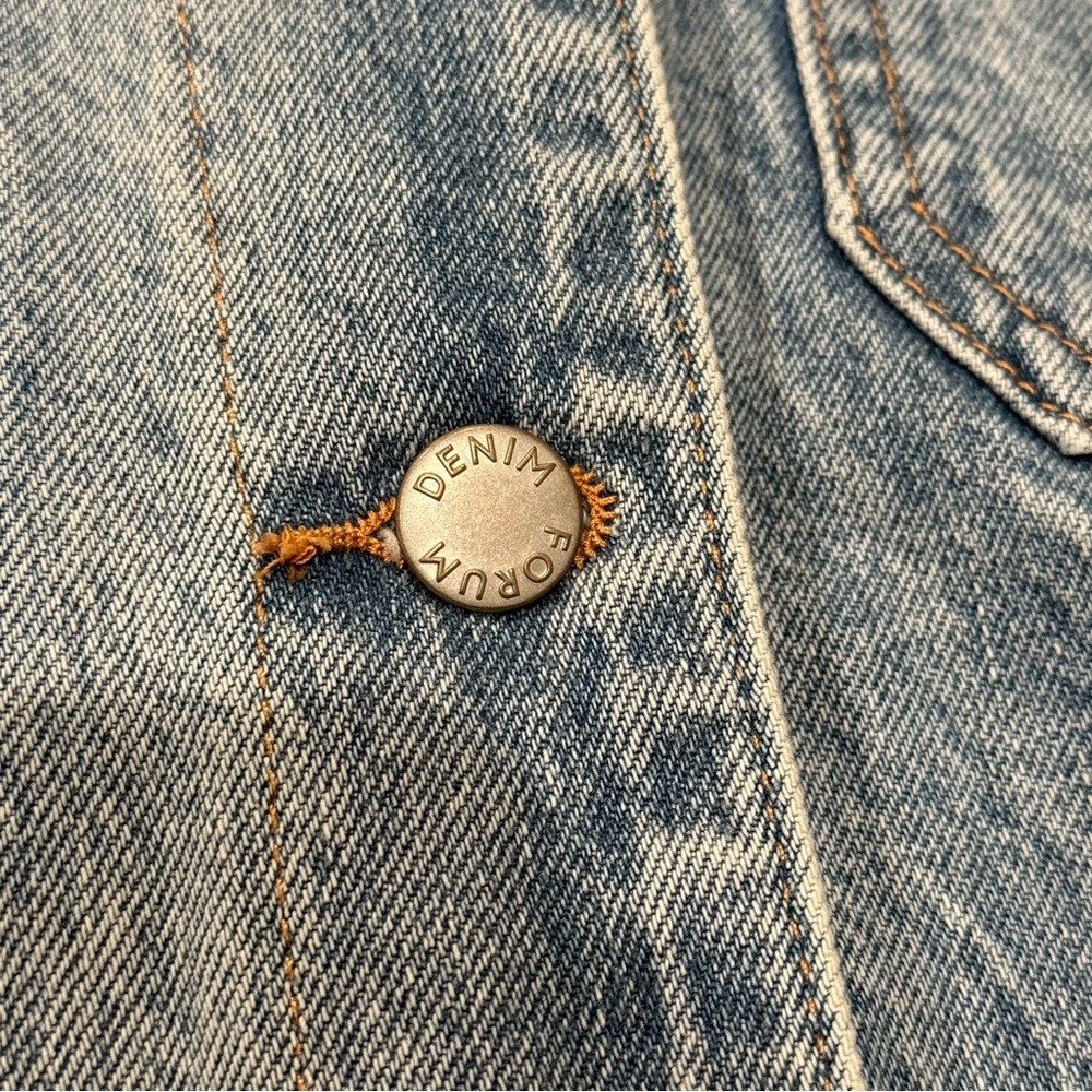 Aritzia Denim Forum Light Blue Oversized Jean Jacket - Picture 12 of 12